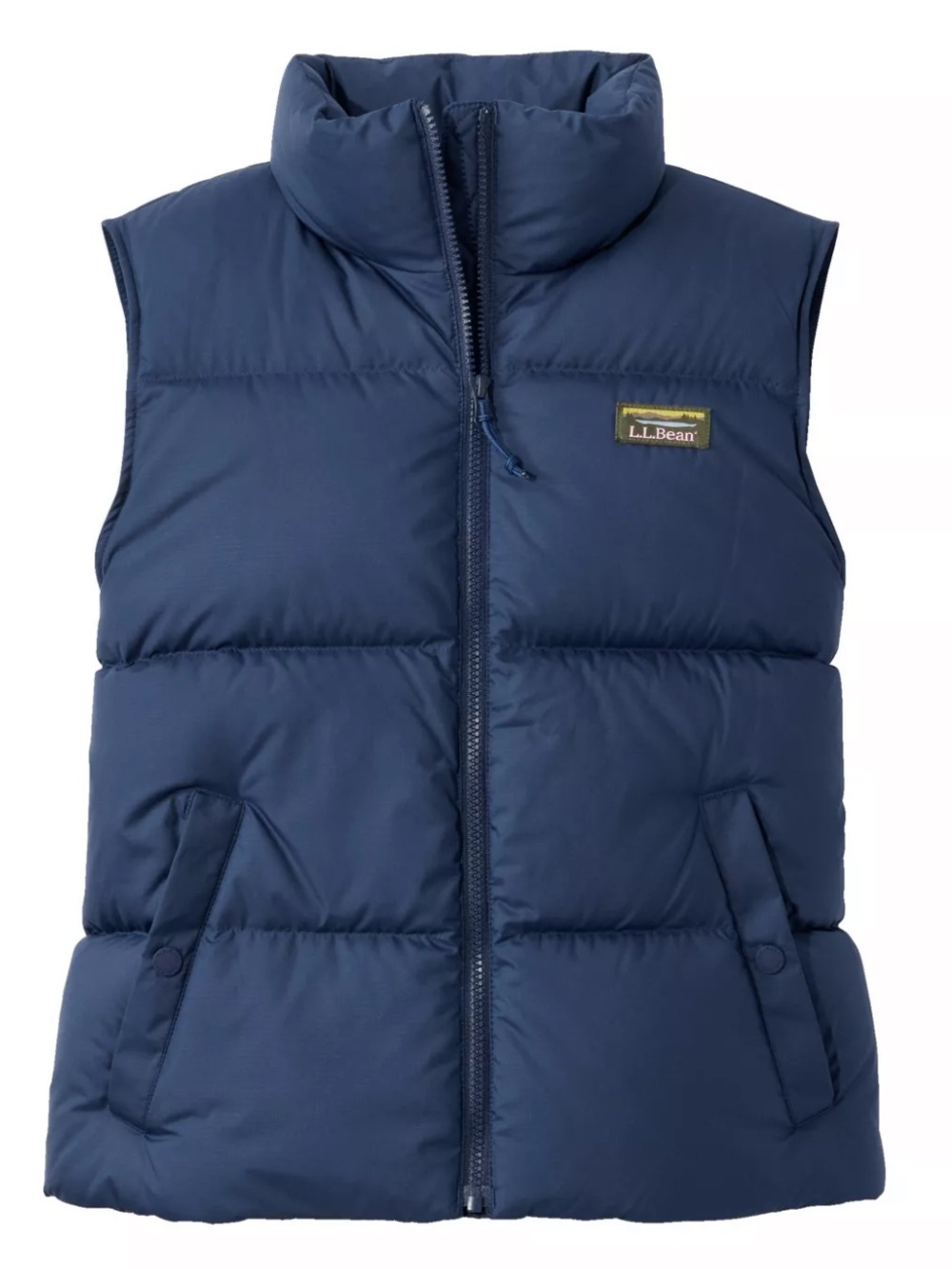 L.L.Bean Mountain Classic Navy Quilted Puffer Vest Size 1X Plus gorpcore hiking